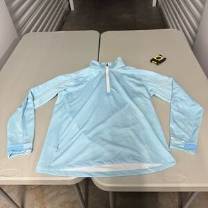 Zero restrictions Light Blue Pullover golf size medium jacket